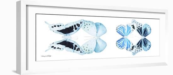 Miss Butterfly X-Ray Duo White Pano IX-Philippe Hugonnard-Framed Photographic Print