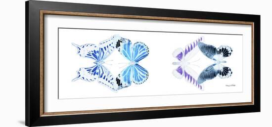 Miss Butterfly X-Ray Duo White Pano XII-Philippe Hugonnard-Framed Photographic Print