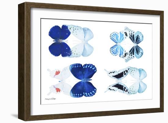 Miss Butterfly X-Ray Duo White V-Philippe Hugonnard-Framed Photographic Print