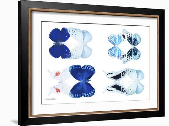 Miss Butterfly X-Ray Duo White V-Philippe Hugonnard-Framed Photographic Print