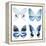 Miss Butterfly X-Ray White Square-Philippe Hugonnard-Framed Stretched Canvas