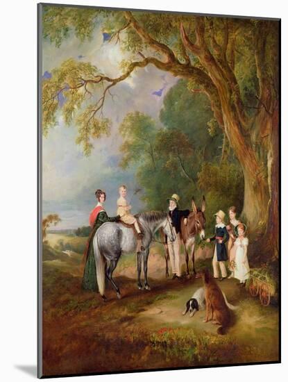 Miss Catherine Herrick with Her Nieces and Nephews, the Five Elder Children-John E. Ferneley-Mounted Giclee Print