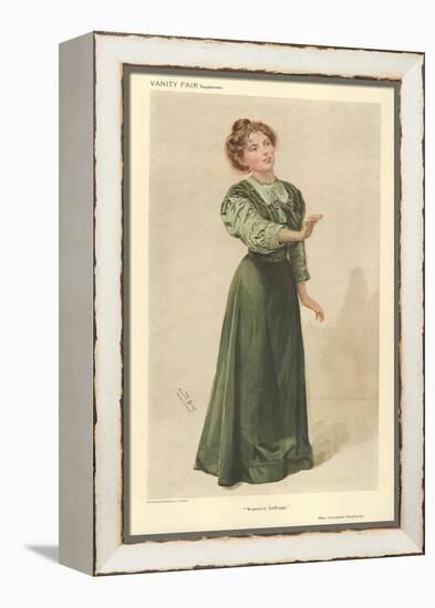 Miss Christabel Pankhurst-Sir Leslie Ward-Framed Premier Image Canvas