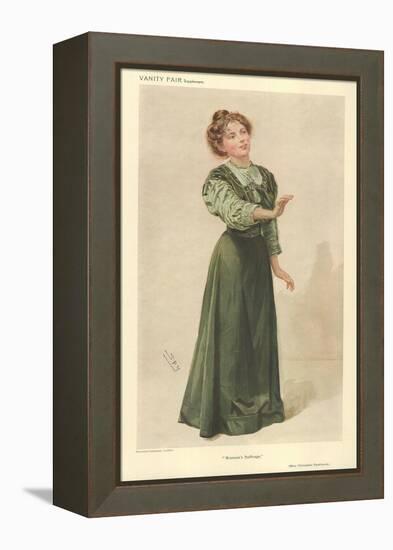 Miss Christabel Pankhurst-Sir Leslie Ward-Framed Premier Image Canvas