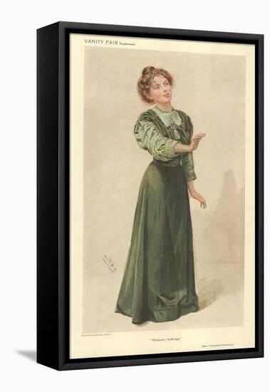 Miss Christabel Pankhurst-Sir Leslie Ward-Framed Premier Image Canvas