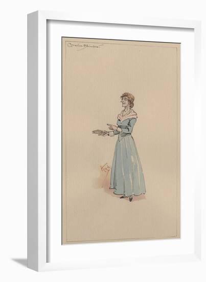 Miss Cornelia Blimber, c.1920s-Joseph Clayton Clarke-Framed Giclee Print