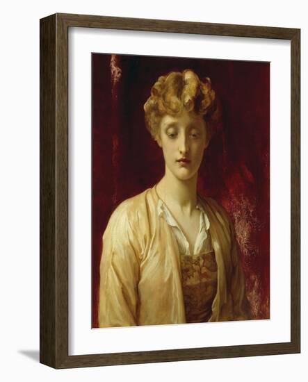 Miss Dene (Dorothy Dene or one of her sisters)-Frederick Leighton-Framed Giclee Print