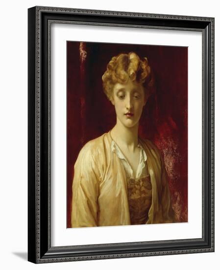 Miss Dene (Dorothy Dene or one of her sisters)-Frederick Leighton-Framed Giclee Print