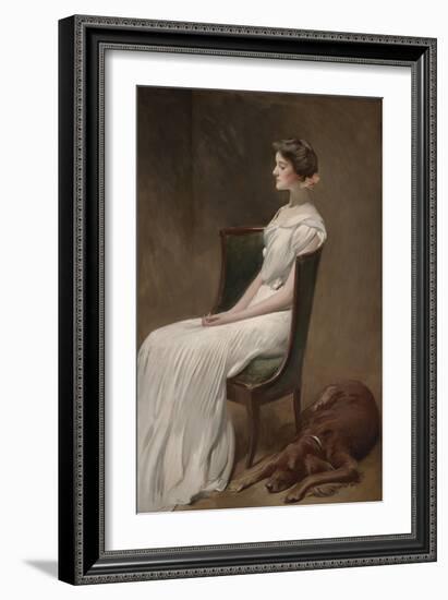 Miss Dorothy Quincy Roosevelt (Later Mrs. Langdon Geer), 1901-02 (Oil on Canvas)-John White Alexander-Framed Giclee Print