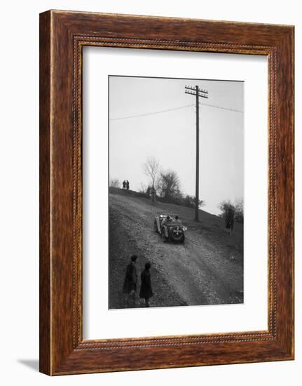 Miss EV Watsons MG J3 climbing Nailsworth Ladder, Sunbac Colmore Trial, Gloucestershire, 1934-Bill Brunell-Framed Photographic Print