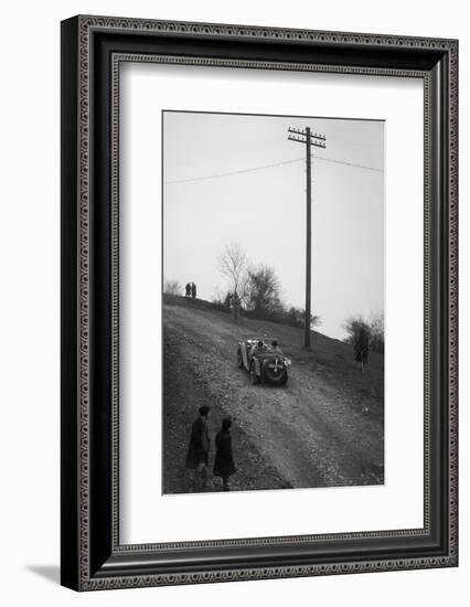 Miss EV Watsons MG J3 climbing Nailsworth Ladder, Sunbac Colmore Trial, Gloucestershire, 1934-Bill Brunell-Framed Photographic Print