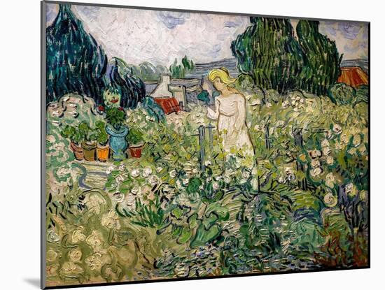 Miss Gachet in Her Garden in Auvers-Sur-Oise, 1890 (Oil on Canvas)-Vincent van Gogh-Mounted Giclee Print