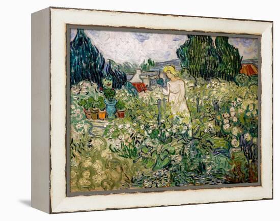 Miss Gachet in Her Garden in Auvers-Sur-Oise, 1890 (Oil on Canvas)-Vincent van Gogh-Framed Premier Image Canvas