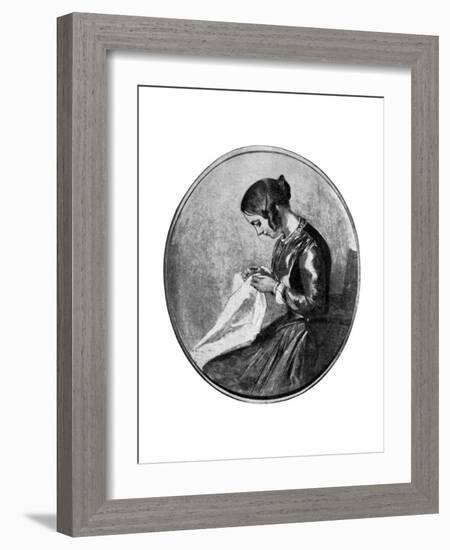 Miss Georgina Hogarth, C1850-Augustus Leopold Egg-Framed Giclee Print