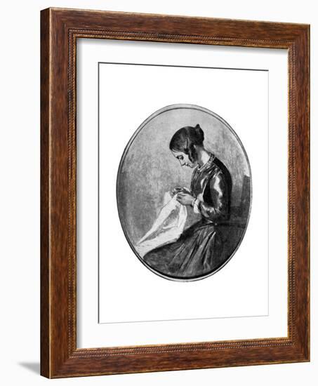 Miss Georgina Hogarth, C1850-Augustus Leopold Egg-Framed Giclee Print