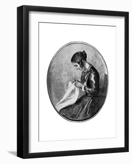 Miss Georgina Hogarth, C1850-Augustus Leopold Egg-Framed Giclee Print