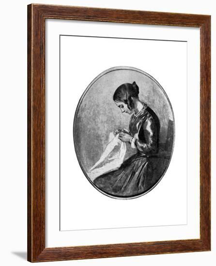 Miss Georgina Hogarth, C1850-Augustus Leopold Egg-Framed Giclee Print