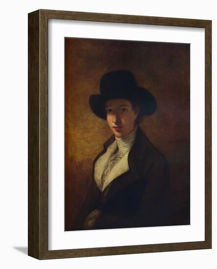 'Miss Hannah Wright', c1780-Joseph Wright of Derby-Framed Giclee Print