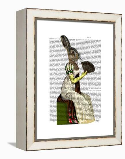 Miss Hare-Fab Funky-Framed Stretched Canvas