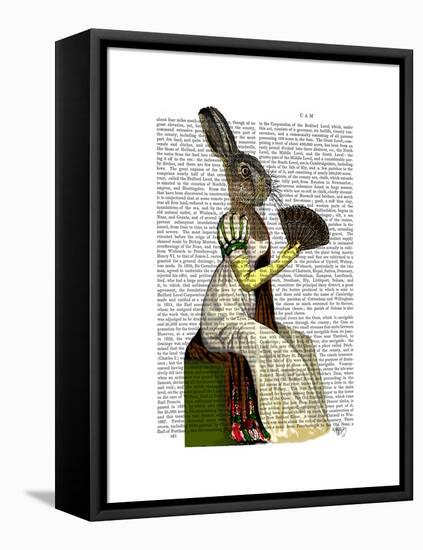 Miss Hare-Fab Funky-Framed Stretched Canvas