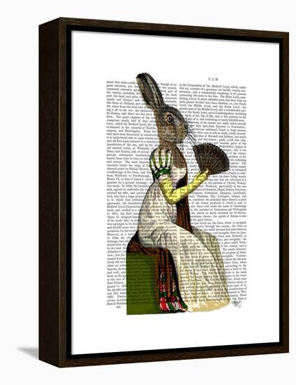 Miss Hare-Fab Funky-Framed Stretched Canvas