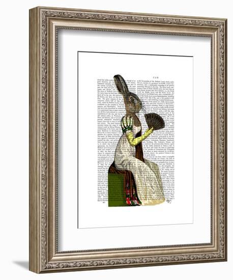 Miss Hare-Fab Funky-Framed Art Print