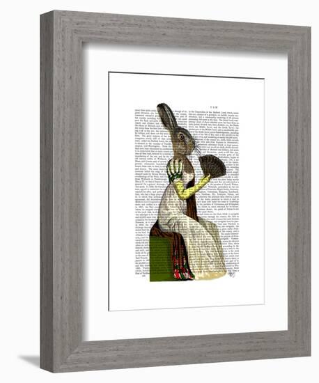 Miss Hare-Fab Funky-Framed Art Print