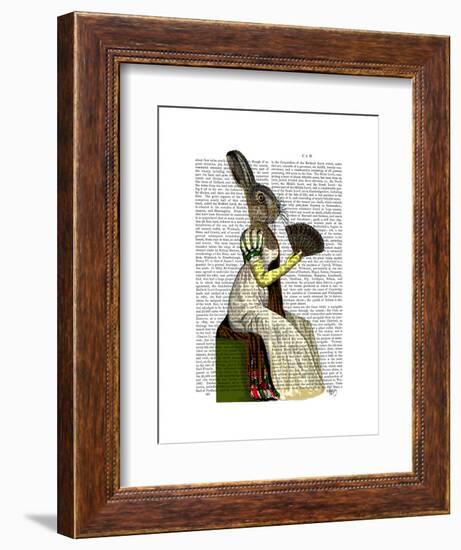 Miss Hare-Fab Funky-Framed Art Print