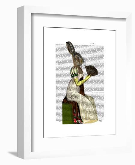 Miss Hare-Fab Funky-Framed Art Print