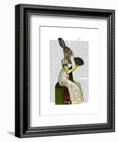 Miss Hare-Fab Funky-Framed Art Print