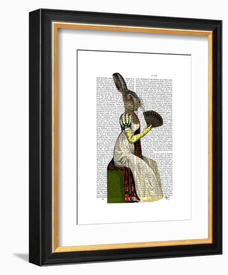 Miss Hare-Fab Funky-Framed Art Print