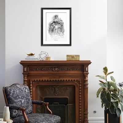 Miss Havisham Illustration From Great Expectations Giclee Print