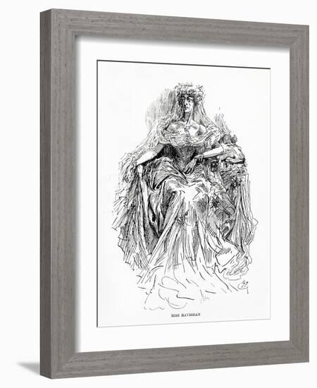 Miss Havisham, Illustration from Great Expectations-Harry Furniss-Framed Giclee Print