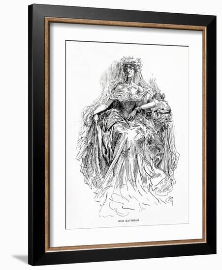 Miss Havisham, Illustration from Great Expectations-Harry Furniss-Framed Giclee Print