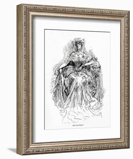 Miss Havisham, Illustration from Great Expectations-Harry Furniss-Framed Giclee Print