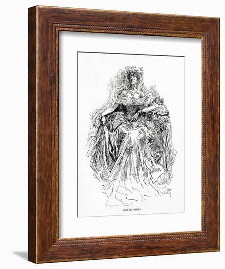 Miss Havisham, Illustration from Great Expectations-Harry Furniss-Framed Giclee Print