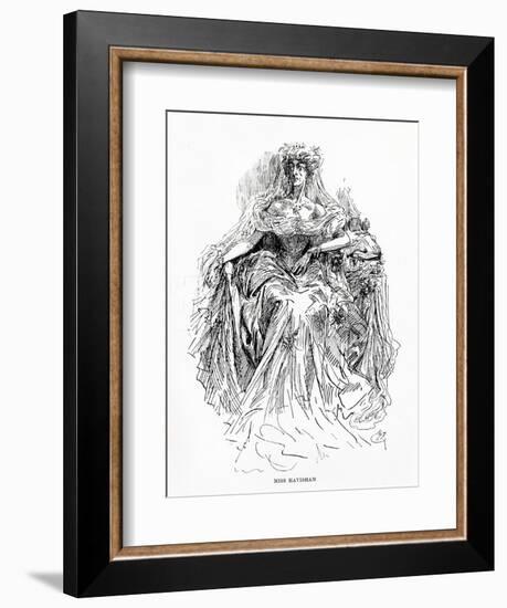 Miss Havisham, Illustration from Great Expectations-Harry Furniss-Framed Giclee Print