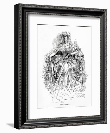 Miss Havisham, Illustration from Great Expectations-Harry Furniss-Framed Giclee Print