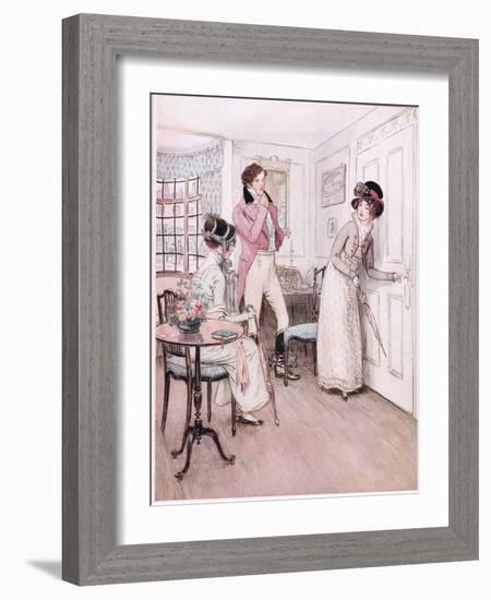 Miss Henrietta and Miss Fanny-Hugh Thomson-Framed Giclee Print