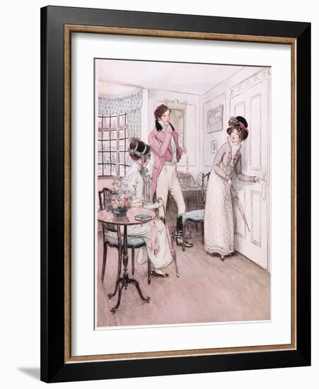 Miss Henrietta and Miss Fanny-Hugh Thomson-Framed Giclee Print