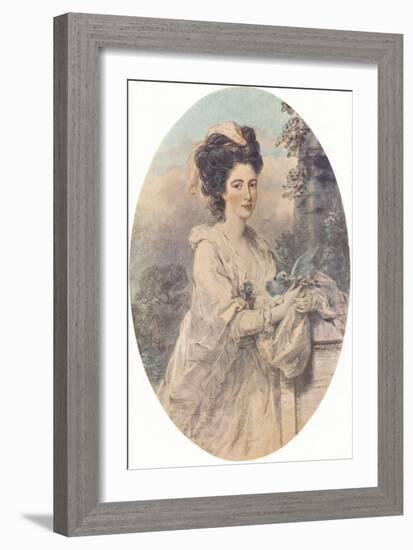 Miss Isabella Hunter, 1781, (1907)-John Downman-Framed Giclee Print