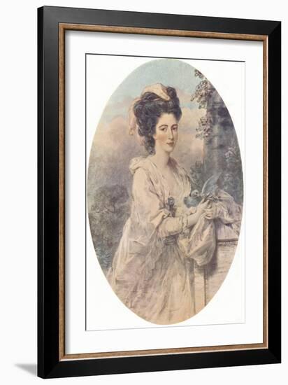 Miss Isabella Hunter, 1781, (1907)-John Downman-Framed Giclee Print