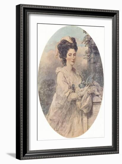 Miss Isabella Hunter, 1781, (1907)-John Downman-Framed Giclee Print