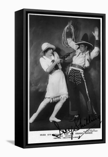 Miss Ivy Shilling and Mr Ernest Marini in Maggie-Lantern Press-Framed Stretched Canvas