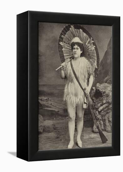 Miss Jessie Preston, as Robinson Crusoe, at the Grand Theatre, Islington-null-Framed Premier Image Canvas