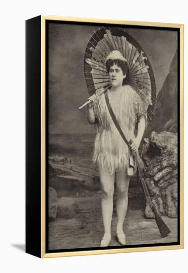 Miss Jessie Preston, as Robinson Crusoe, at the Grand Theatre, Islington-null-Framed Premier Image Canvas