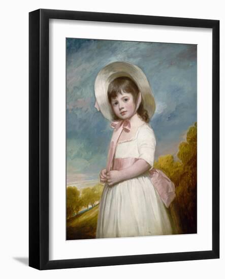 Miss Juliana Willoughby, 1781-83-George Romney-Framed Art Print