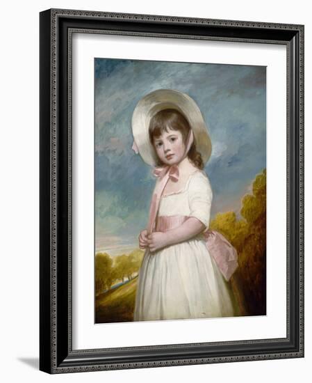 Miss Juliana Willoughby, 1781-83-George Romney-Framed Art Print