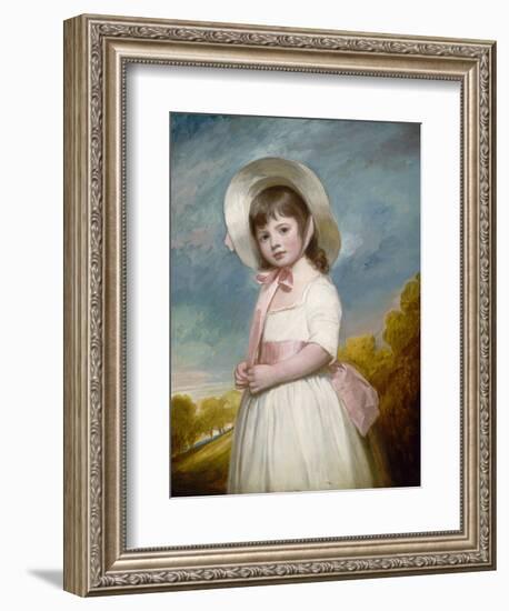 Miss Juliana Willoughby, 1781-83-George Romney-Framed Art Print