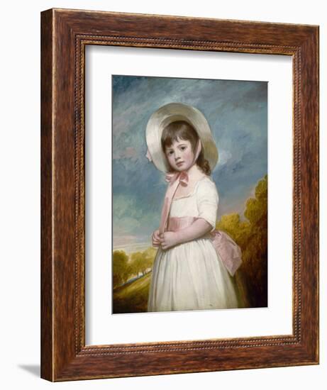 Miss Juliana Willoughby, 1781-83-George Romney-Framed Art Print